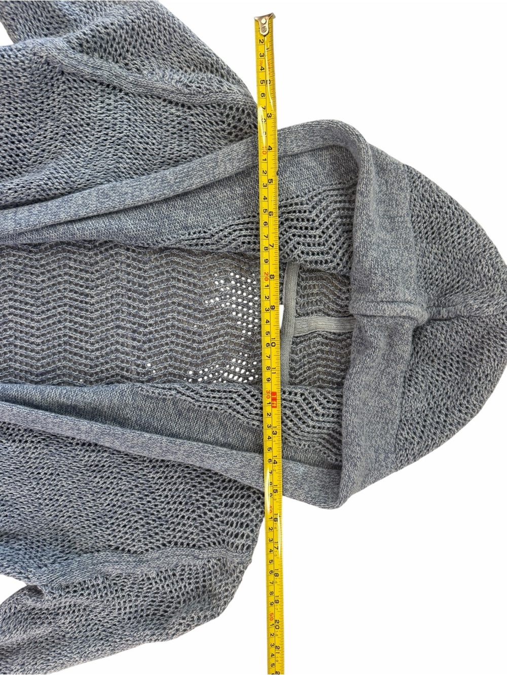 Eddie Bauer Light blue Hooded Open-Front Cardigan - Picture 4 of 6